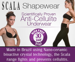 Scala Brazilian Shapewear with bio crystal anti-cellulite technology!
